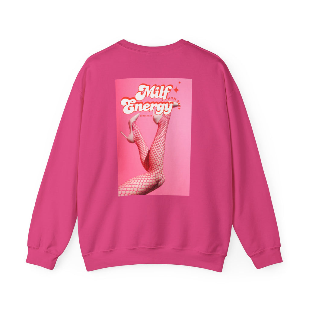 MILF Energy Mom Babe — Fishnet Graphic Sweatshirt