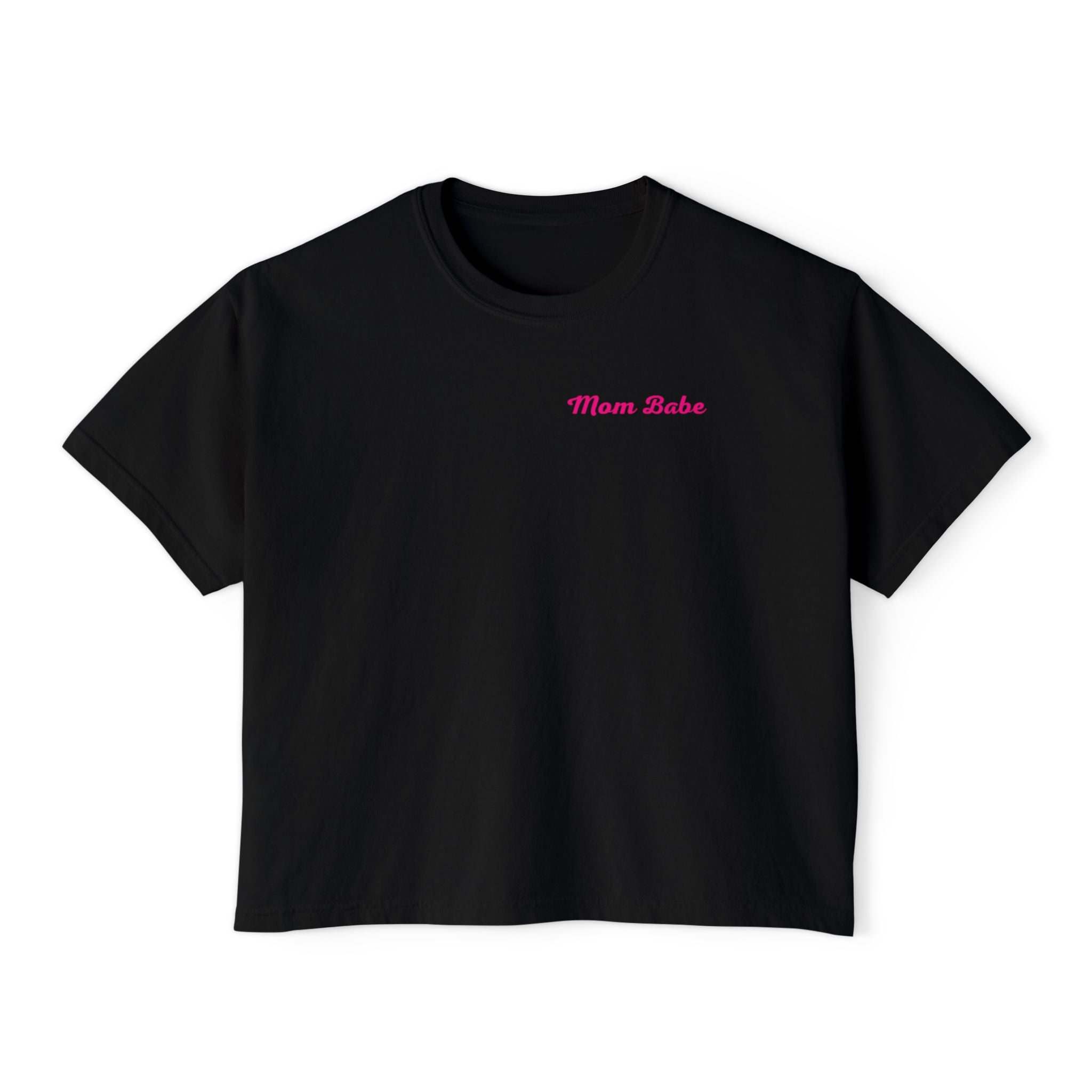 Mom Babe For Hot Moms — Pink Heart Drip Graphic Tee