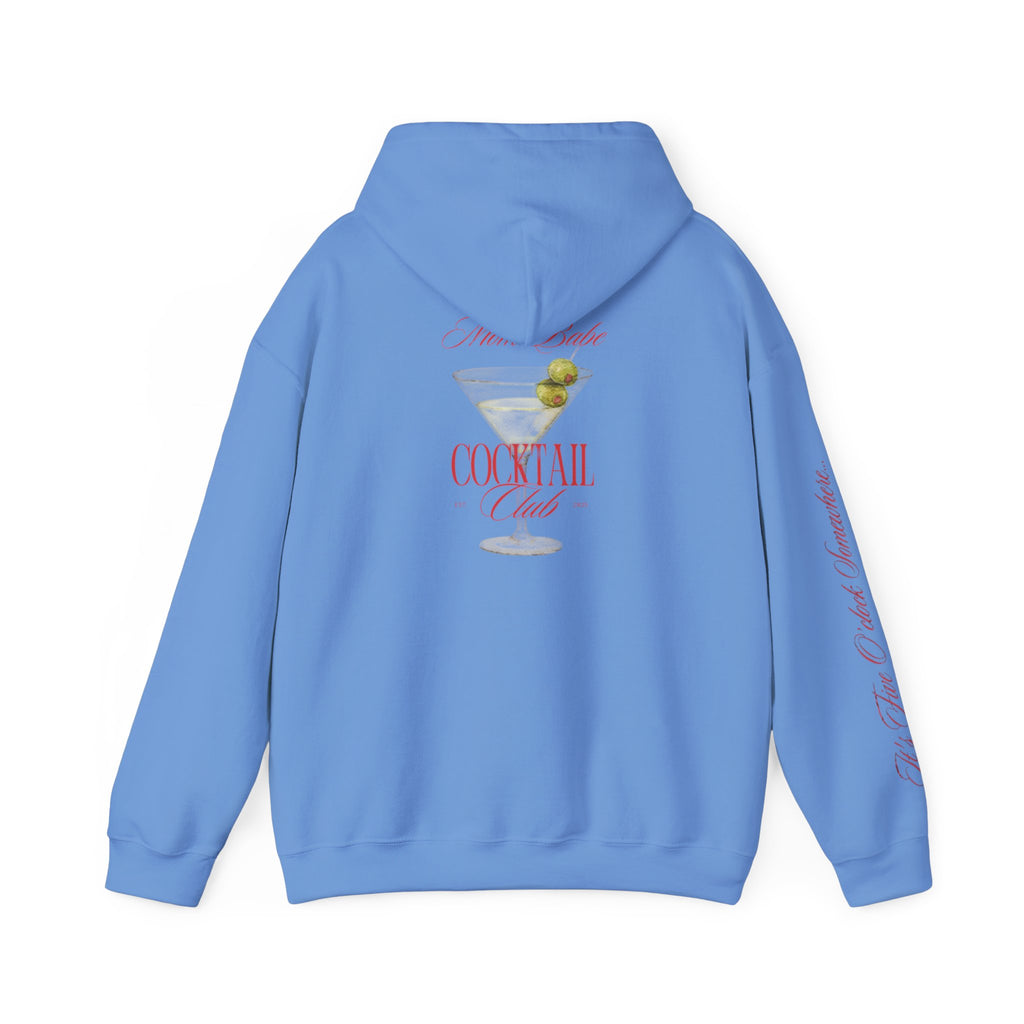 Mom Babe Cocktail Club - Martini Glass Graphic Hoodie