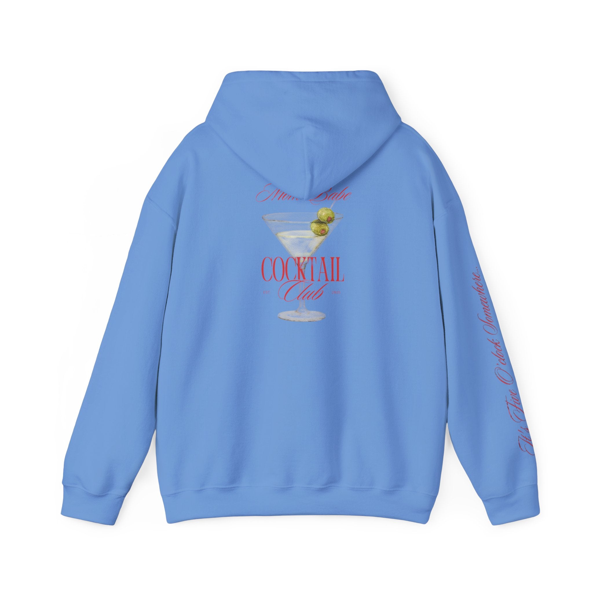 Mom Babe Cocktail Club - Martini Glass Graphic Hoodie
