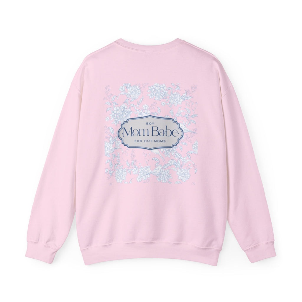Boy Mom Babe - Floral Graphic Sweatshirt