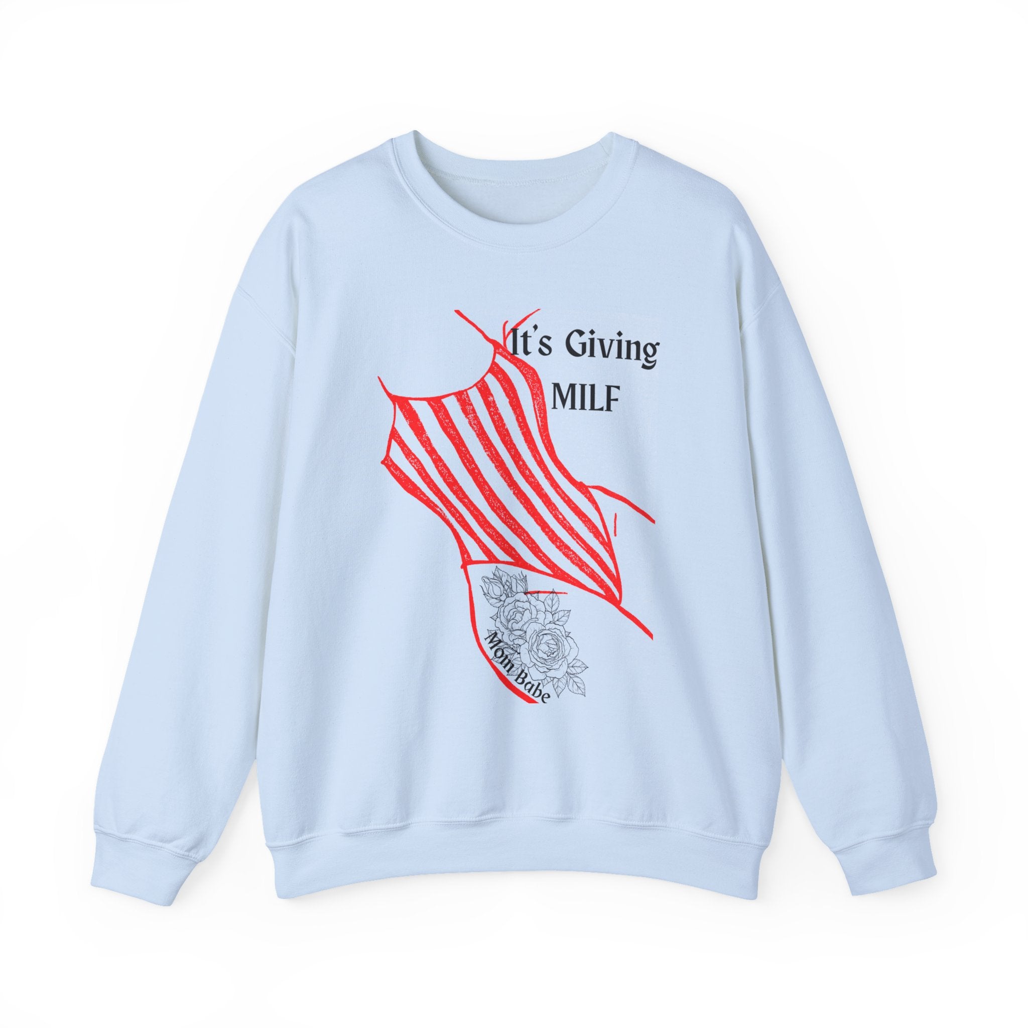 It's Giving MILF Mom Babe - Bathing Suit Graphic Sweatshirt