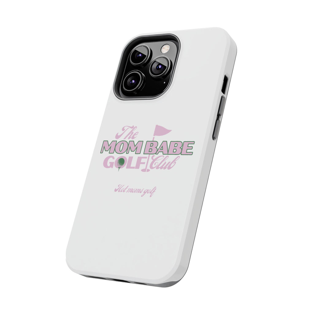 The Mom Babe Golf Club - Pink Vintage Golf Tough Phone Case