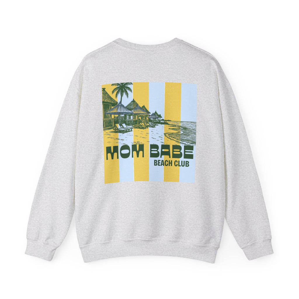 Mom Babe Beach Club - Graphic Sweatshirt