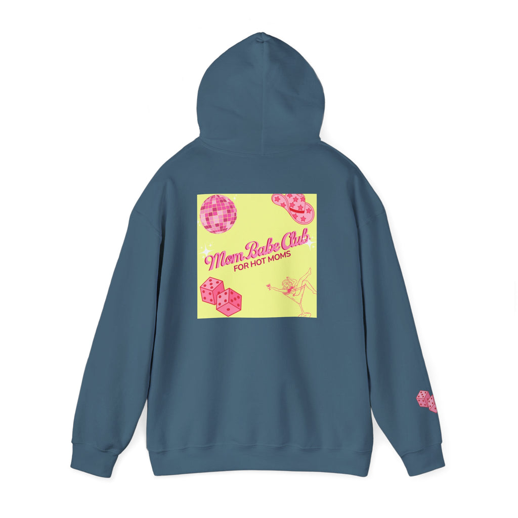 Mom Babe Club - For Hot Moms — Pink Graphic Hoodie