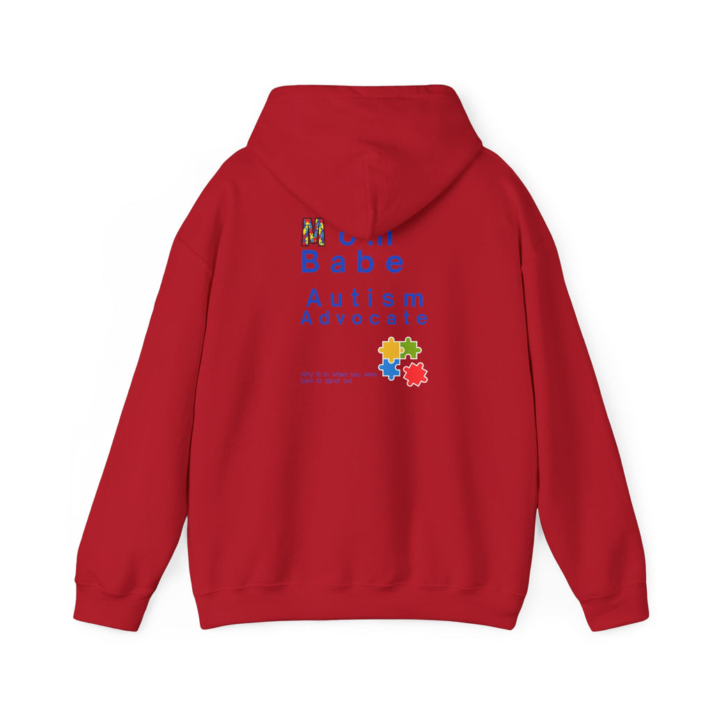 Mom Babe Autism Advocate - Graphic Hoodie