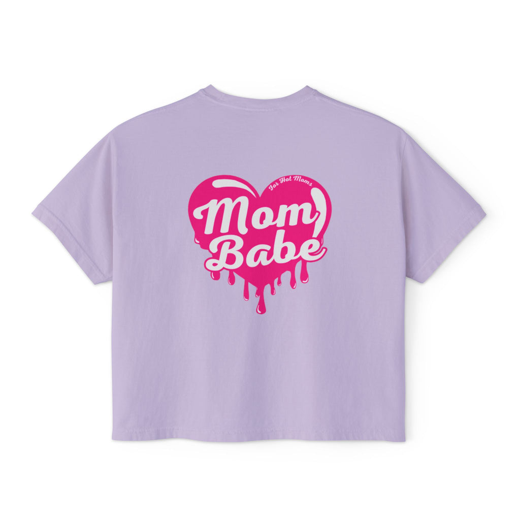 Mom Babe For Hot Moms — Pink Heart Drip Graphic Tee