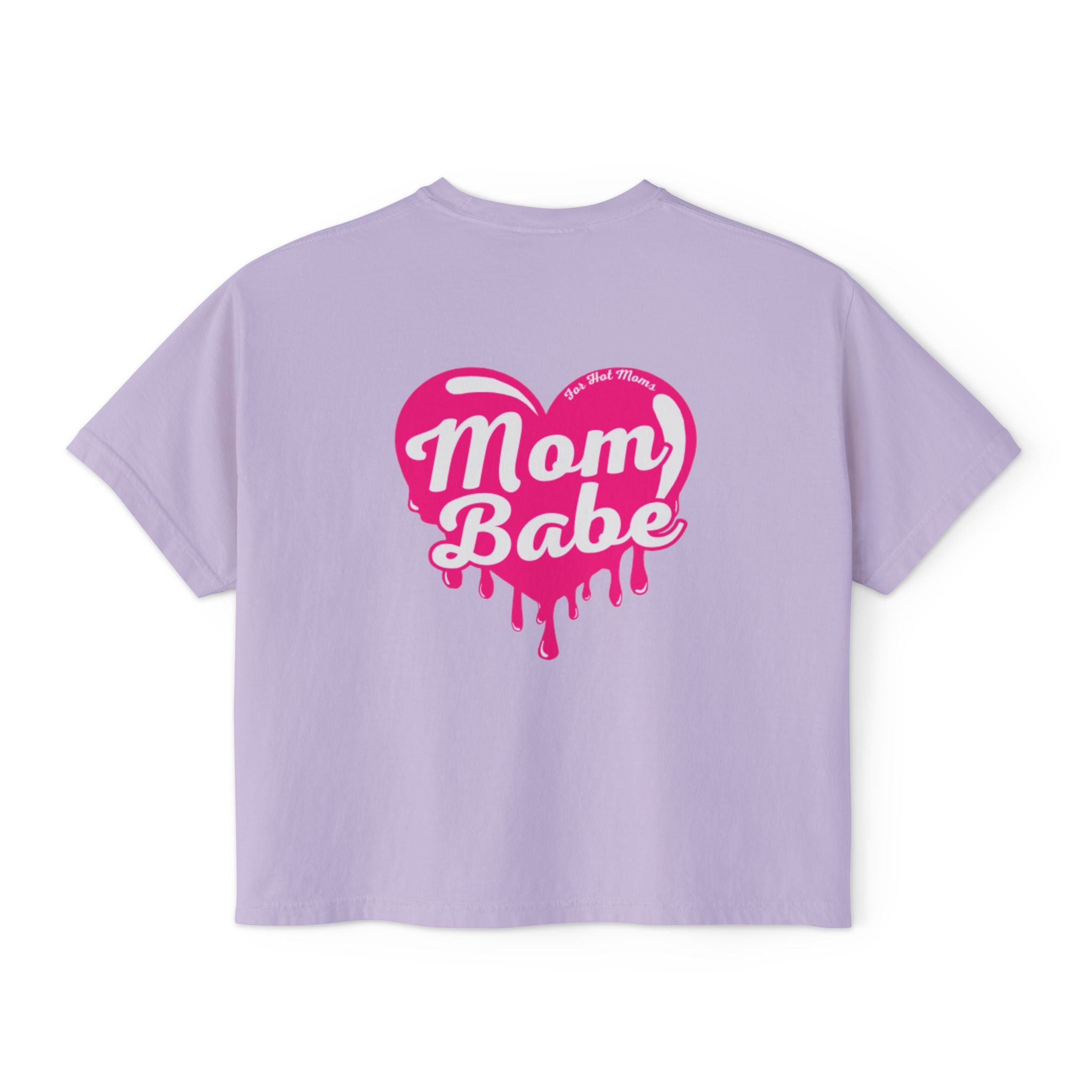 Mom Babe For Hot Moms — Pink Heart Drip Graphic Tee
