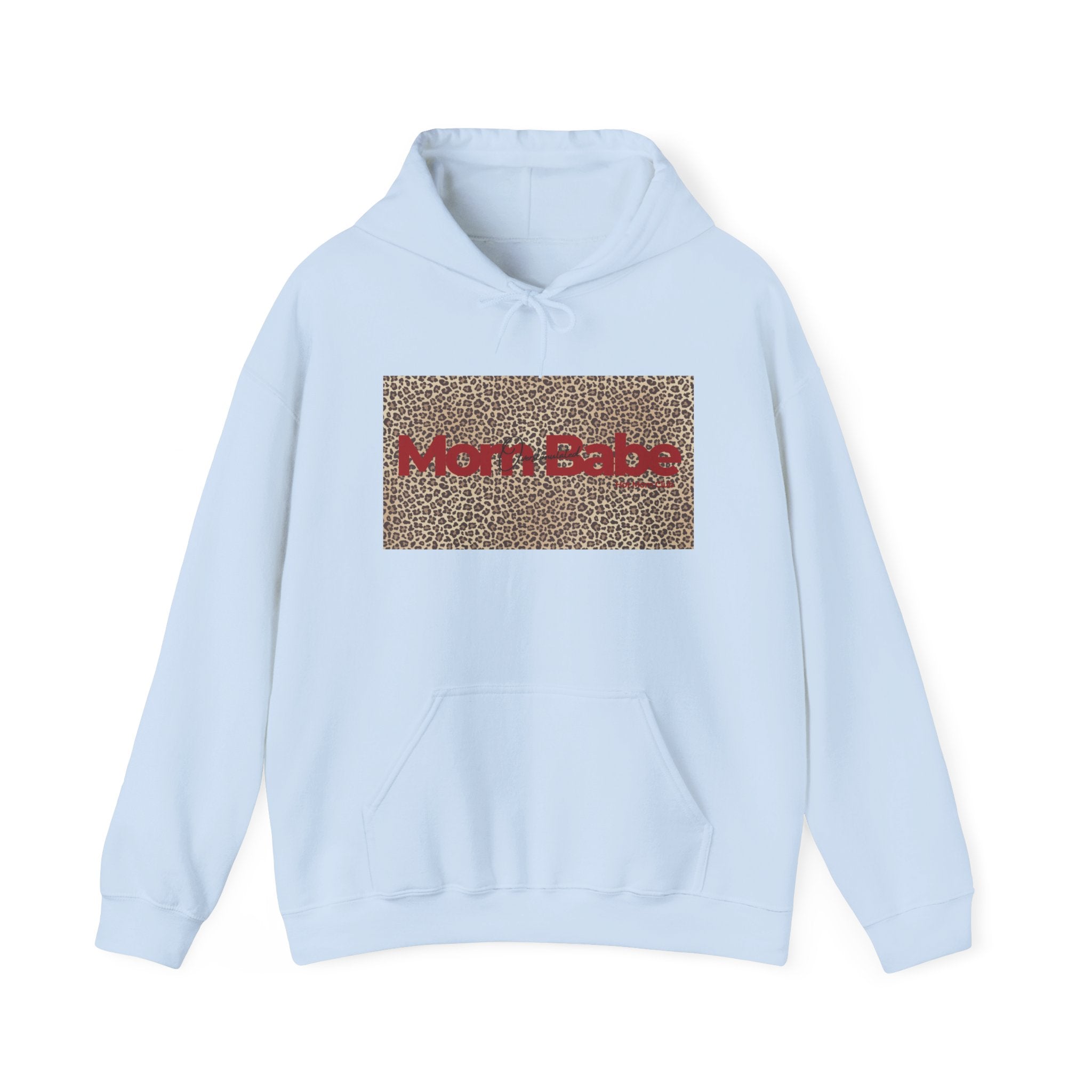 Overstimulated Mom Babe — Leopard Graphic Hoodie