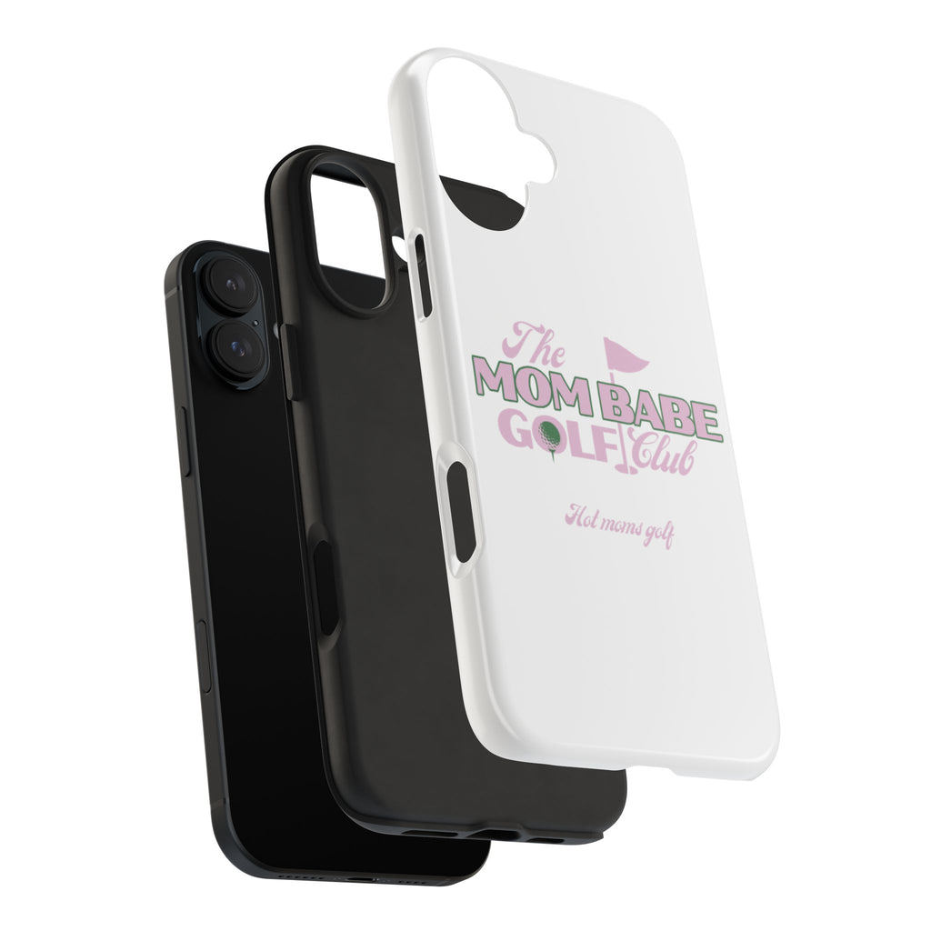 The Mom Babe Golf Club - Pink Vintage Golf Tough Phone Case