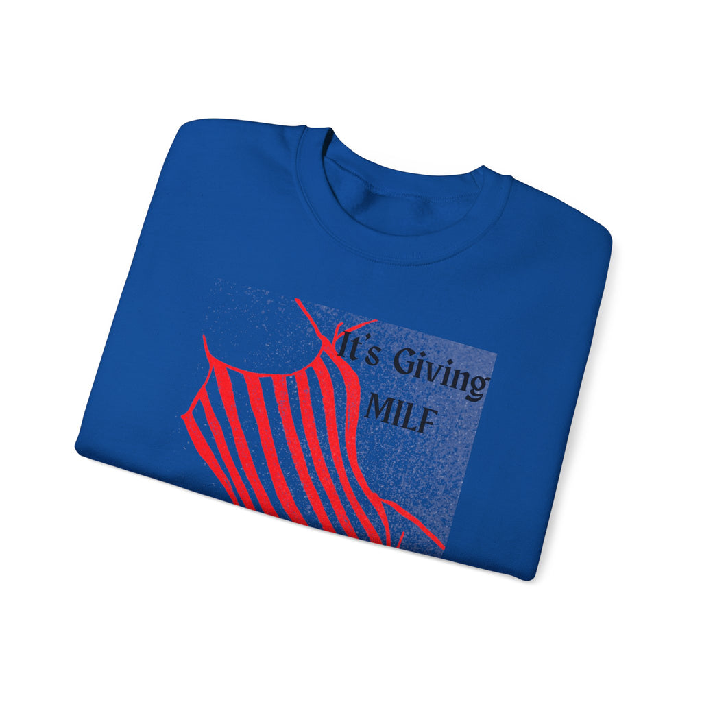 It's Giving MILF Mom Babe - Bathing Suit Graphic Sweatshirt
