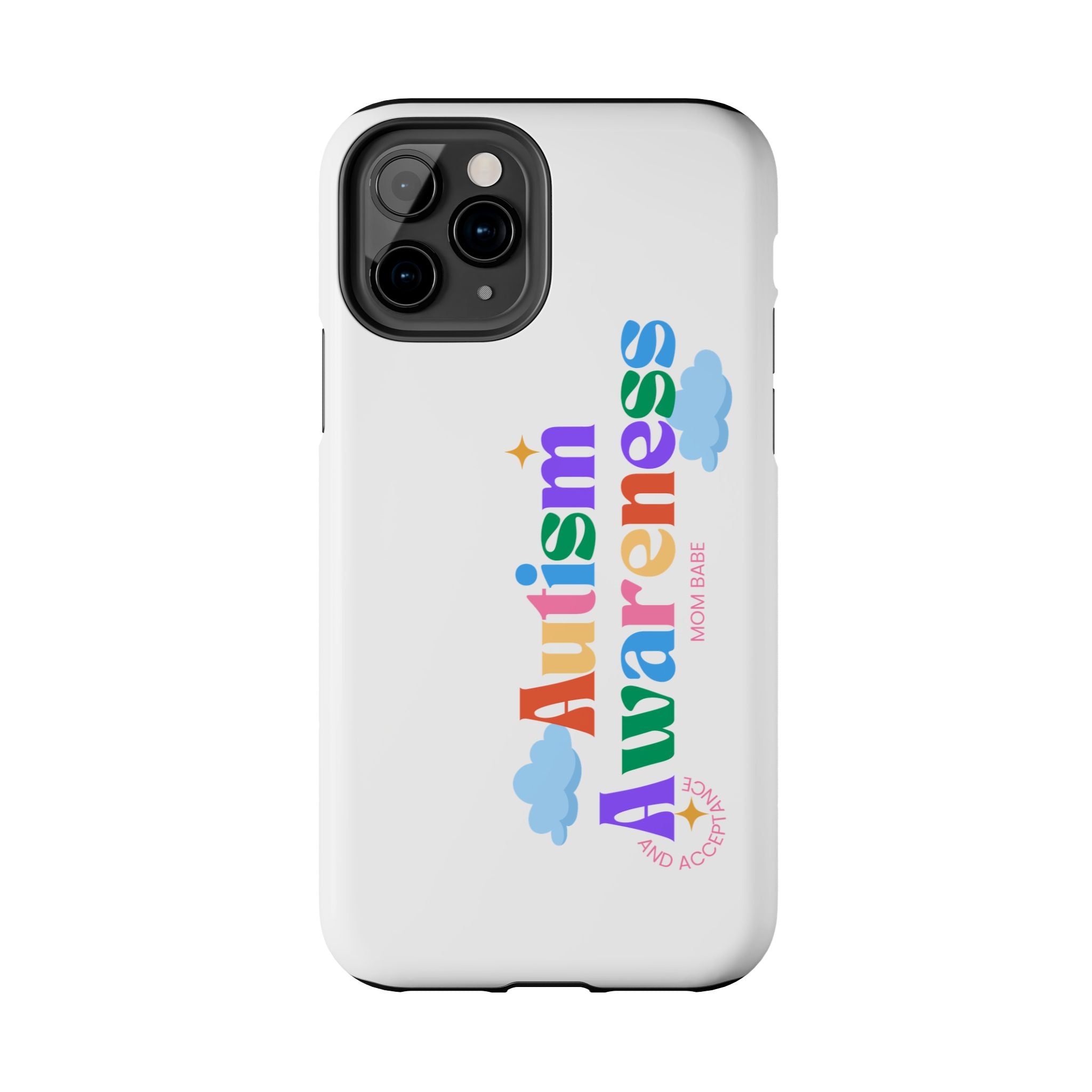 Copy of Autism Awareness and Acceptance — Checkered Heart Phone Case