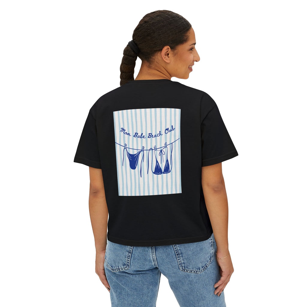 Mom Babe Beach Club - Bikini Graphic Tee