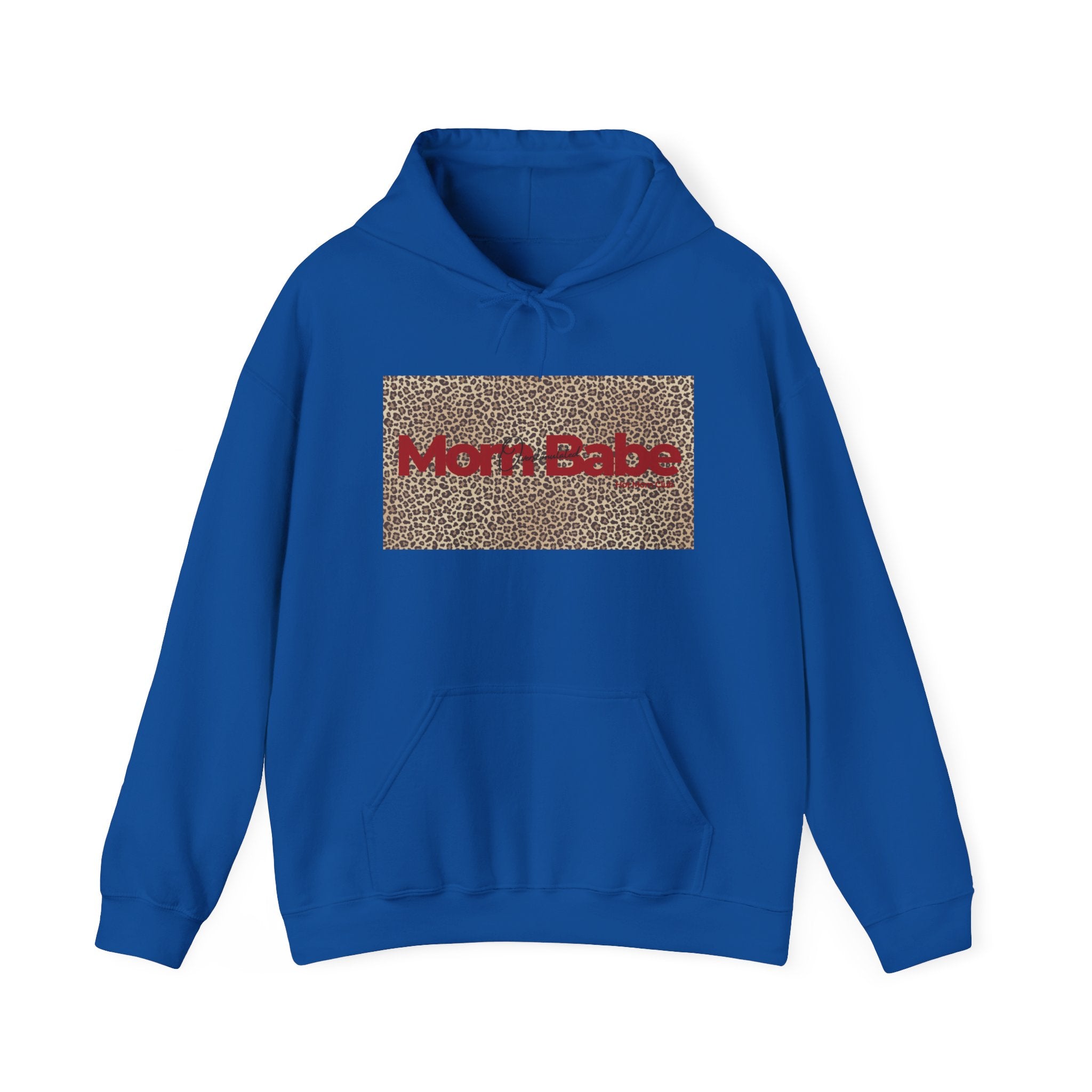 Overstimulated Mom Babe — Leopard Graphic Hoodie