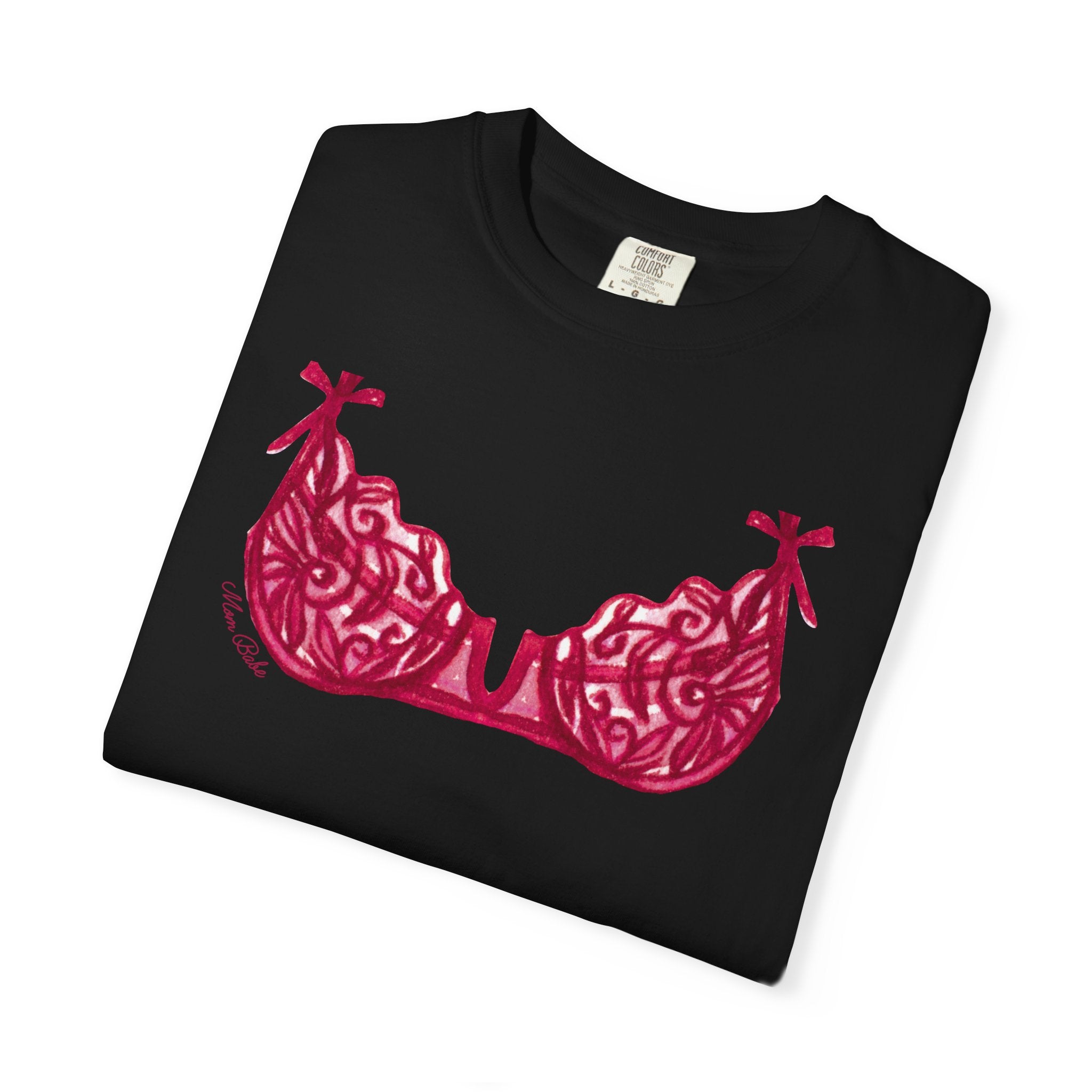 MILF Mom Babe - Bra Tee Pink