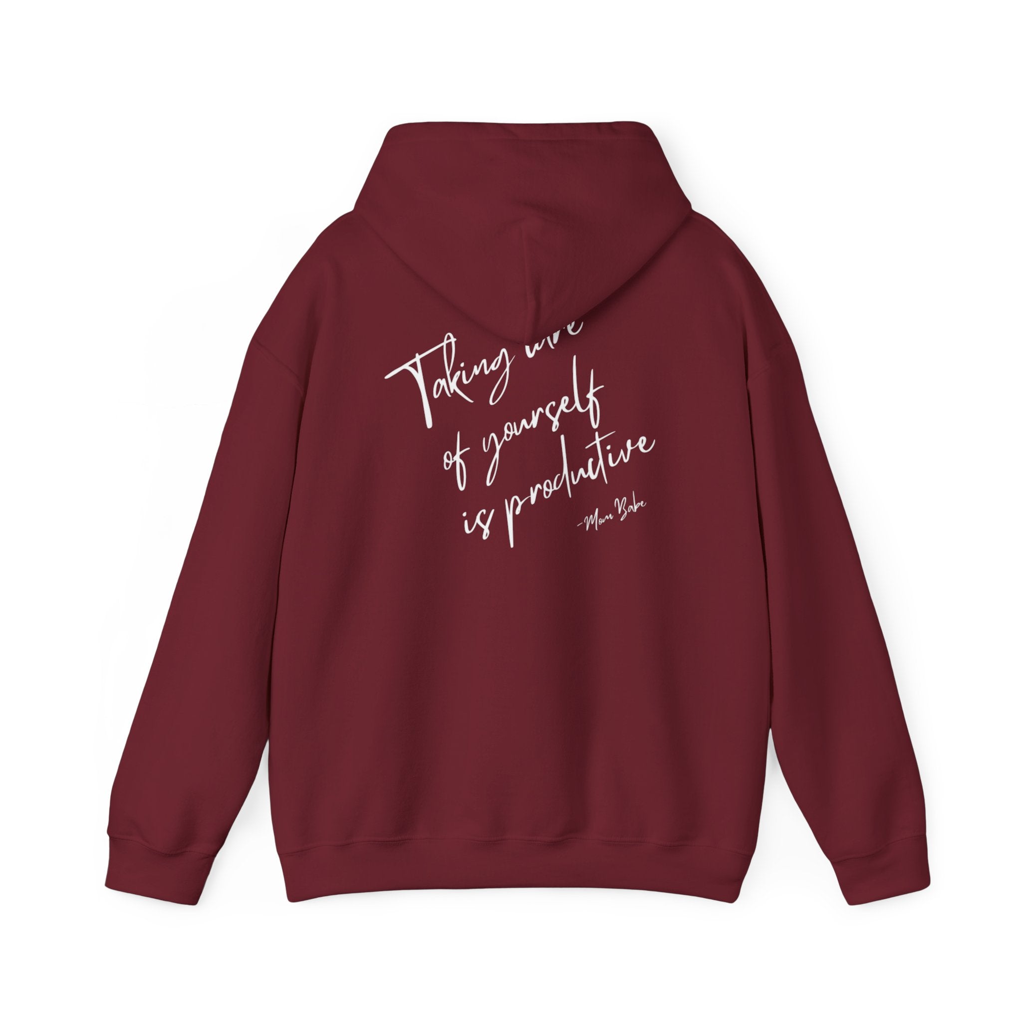 Taking Care  Of Yourself Is Productive - Script Graphic Hoodie