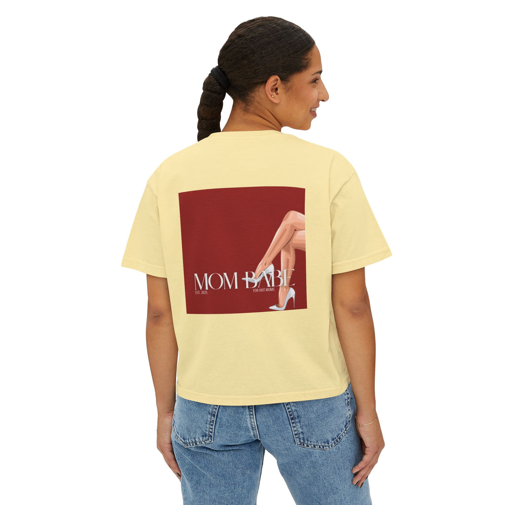 Mom Babe For Hot Moms - White Heels Graphic Tee
