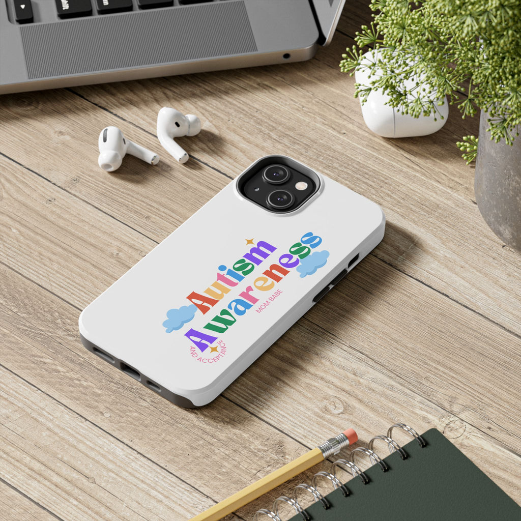 Copy of Autism Awareness and Acceptance — Checkered Heart Phone Case