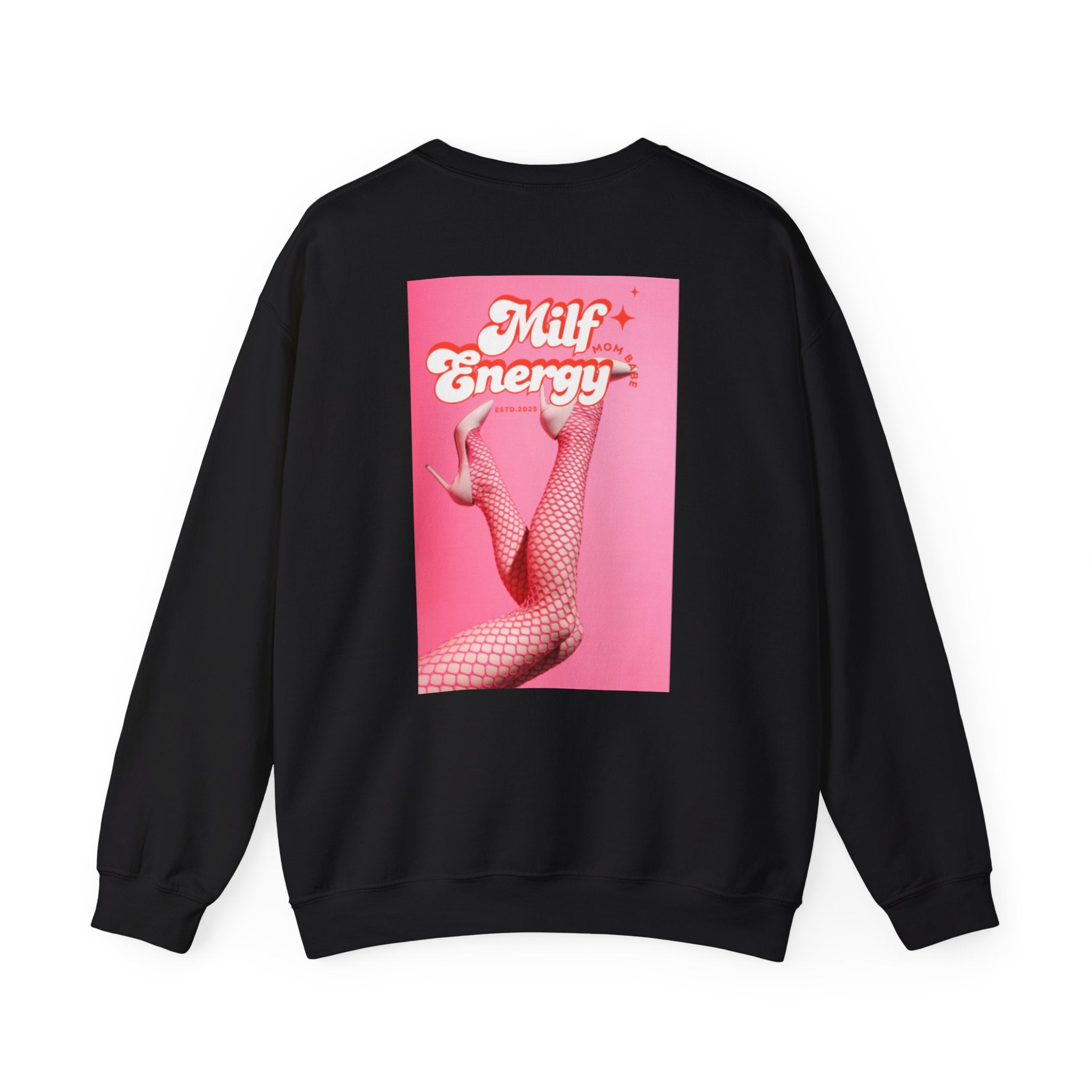 MILF Energy Mom Babe — Fishnet Graphic Sweatshirt