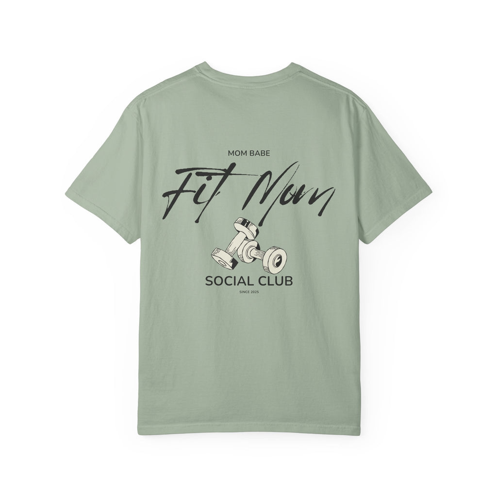 Fit Mom Social Club - Mom Babe Tee Black