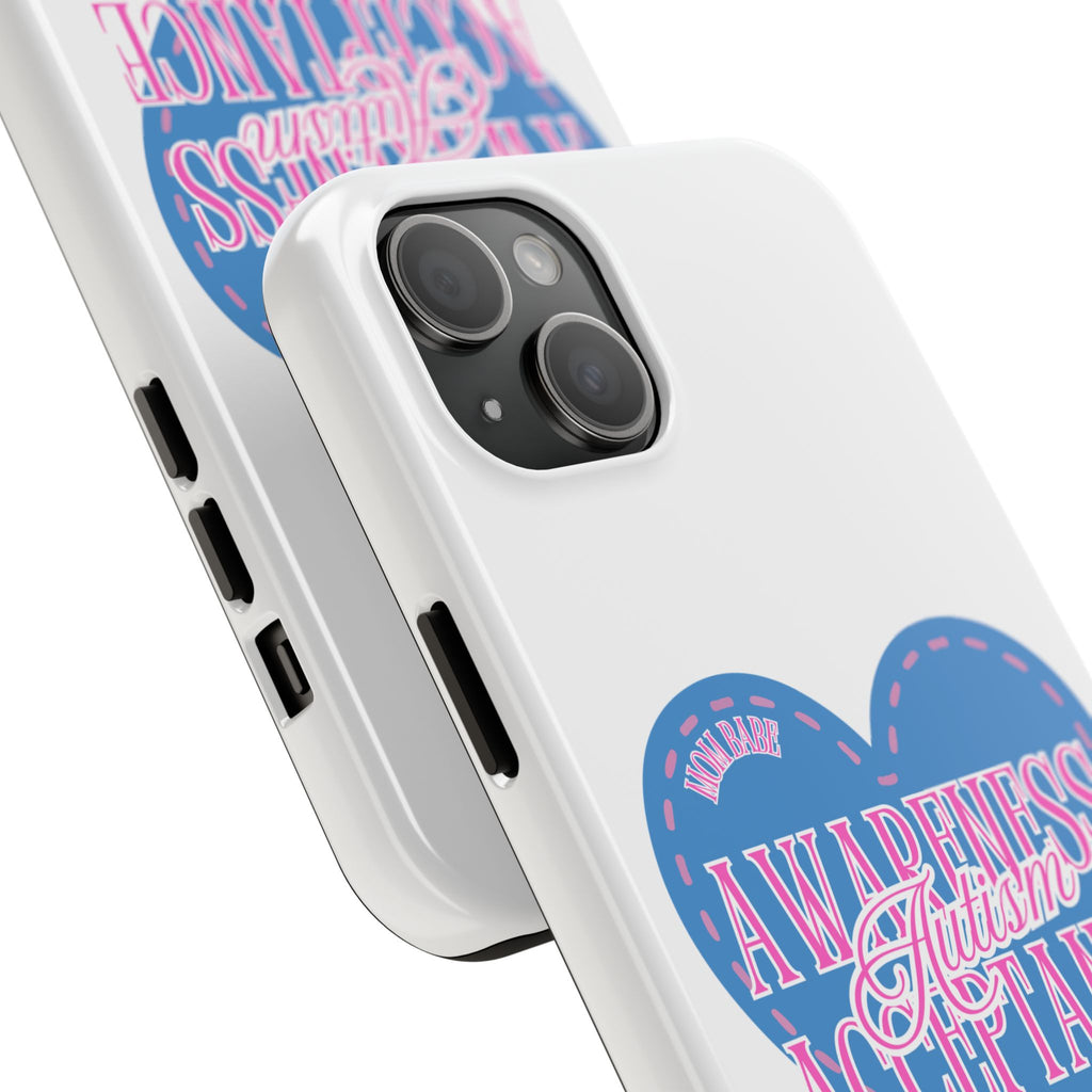 Autism Awareness and Acceptance — Stitched Heart Phone Case