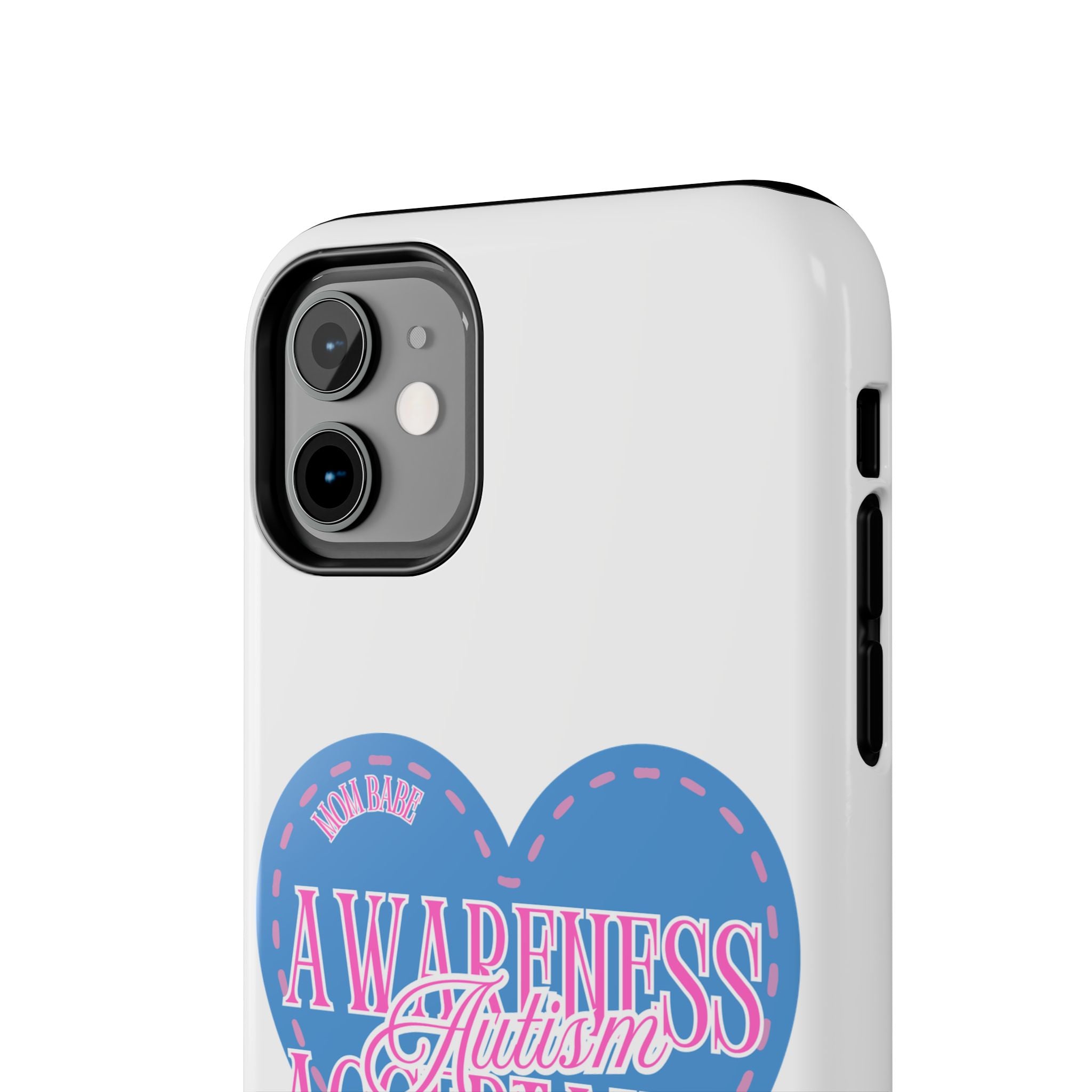 Autism Awareness and Acceptance — Stitched Heart Phone Case