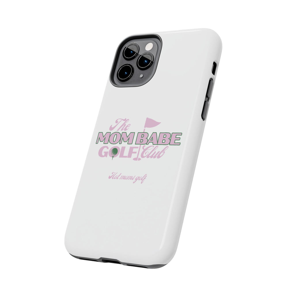 The Mom Babe Golf Club - Pink Vintage Golf Tough Phone Case
