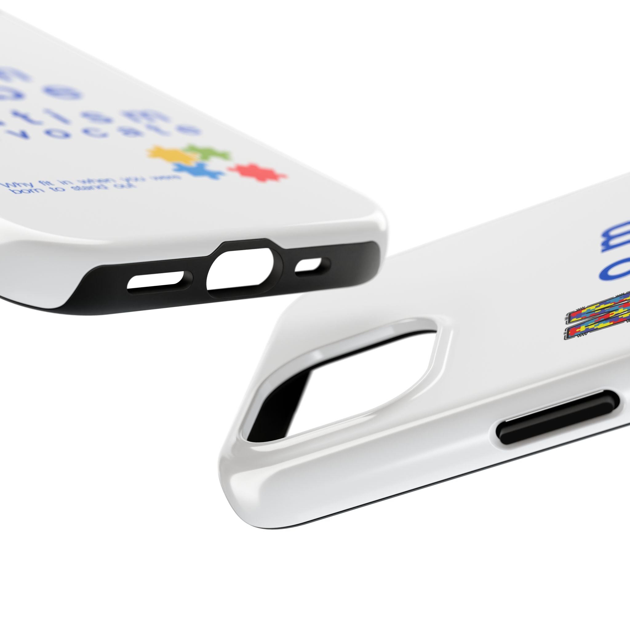 Mom Babe Autism Advocate Tough Phone Case  - White