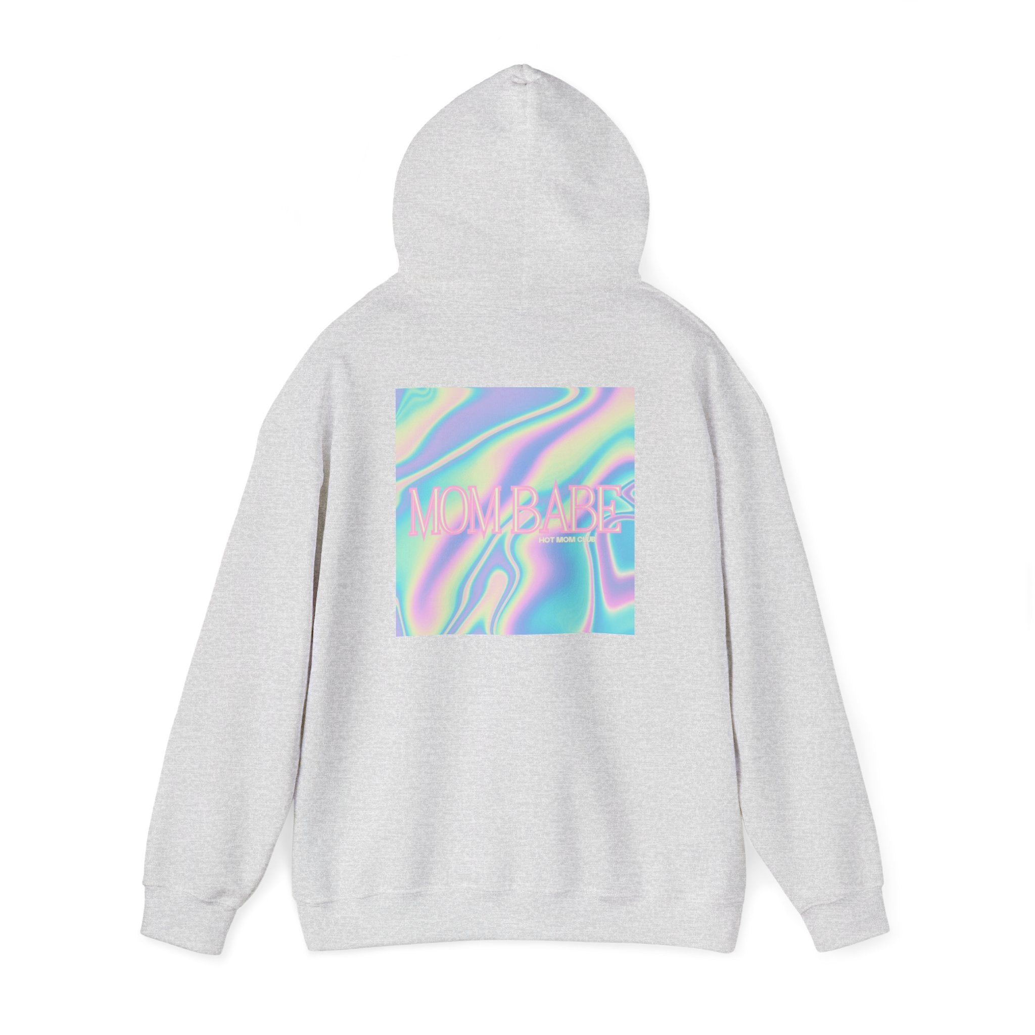 Mom Babe — Holographic Graphic Hoodie