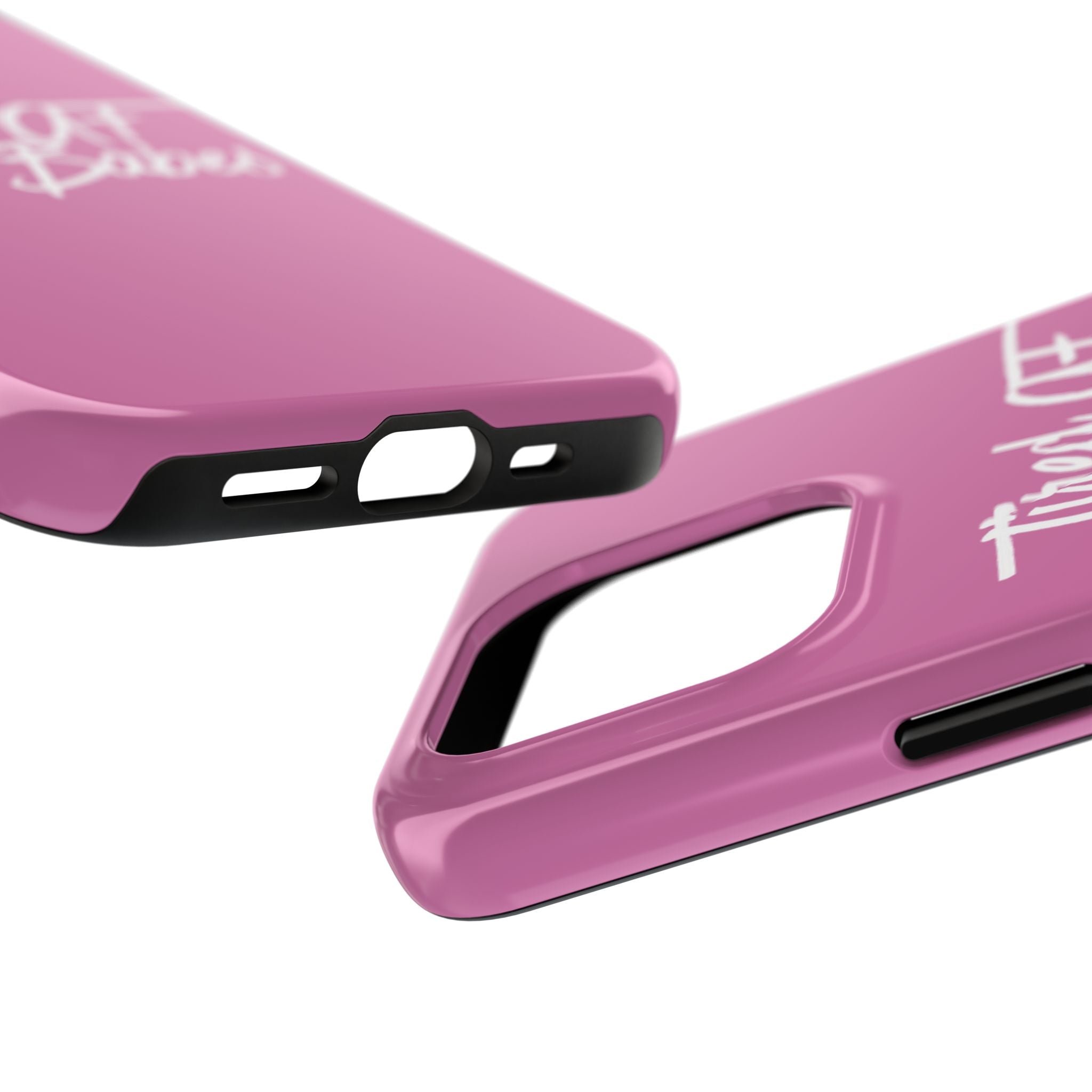 Tired AF Mom Babes Tough Phone Case — Pink and White