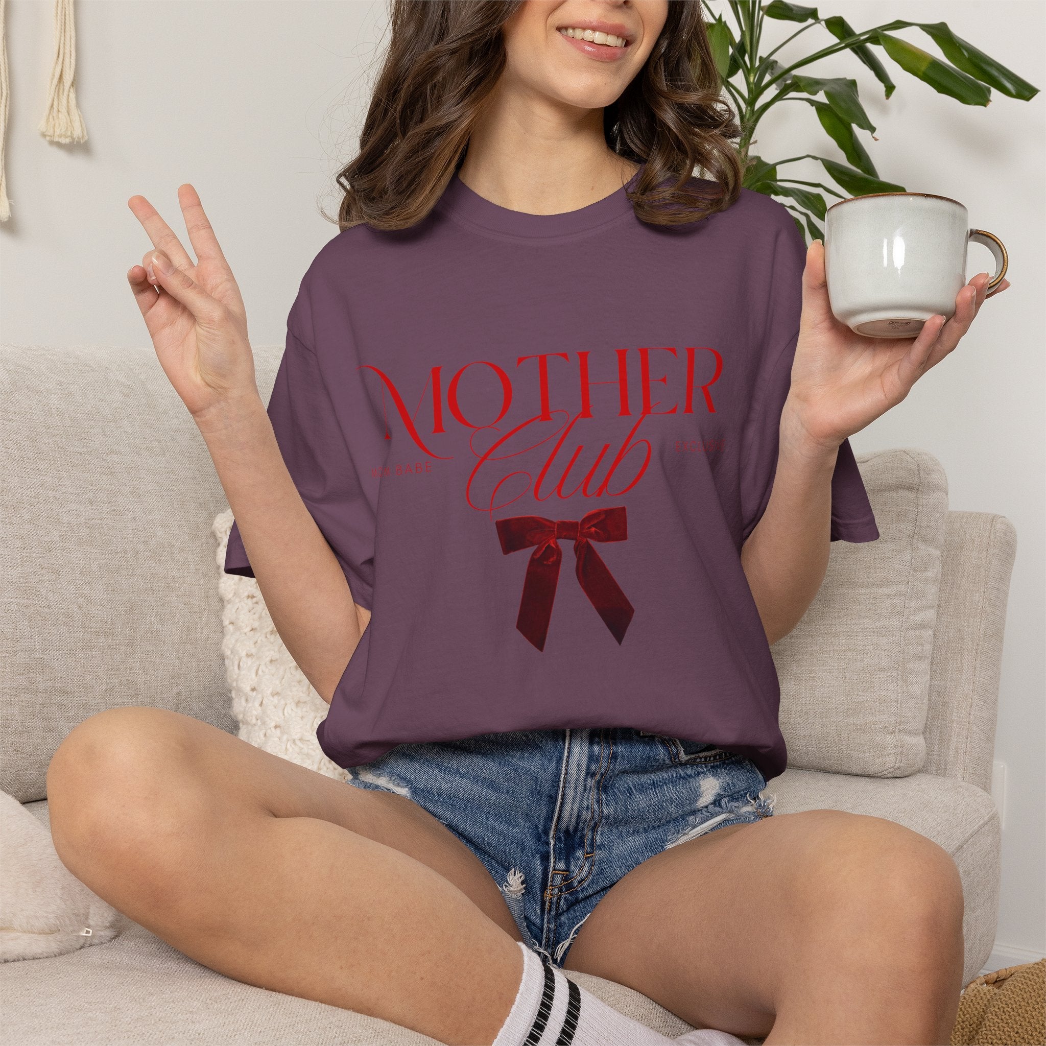 Mother Club Mom Babe Exclusive Tee - Ruby