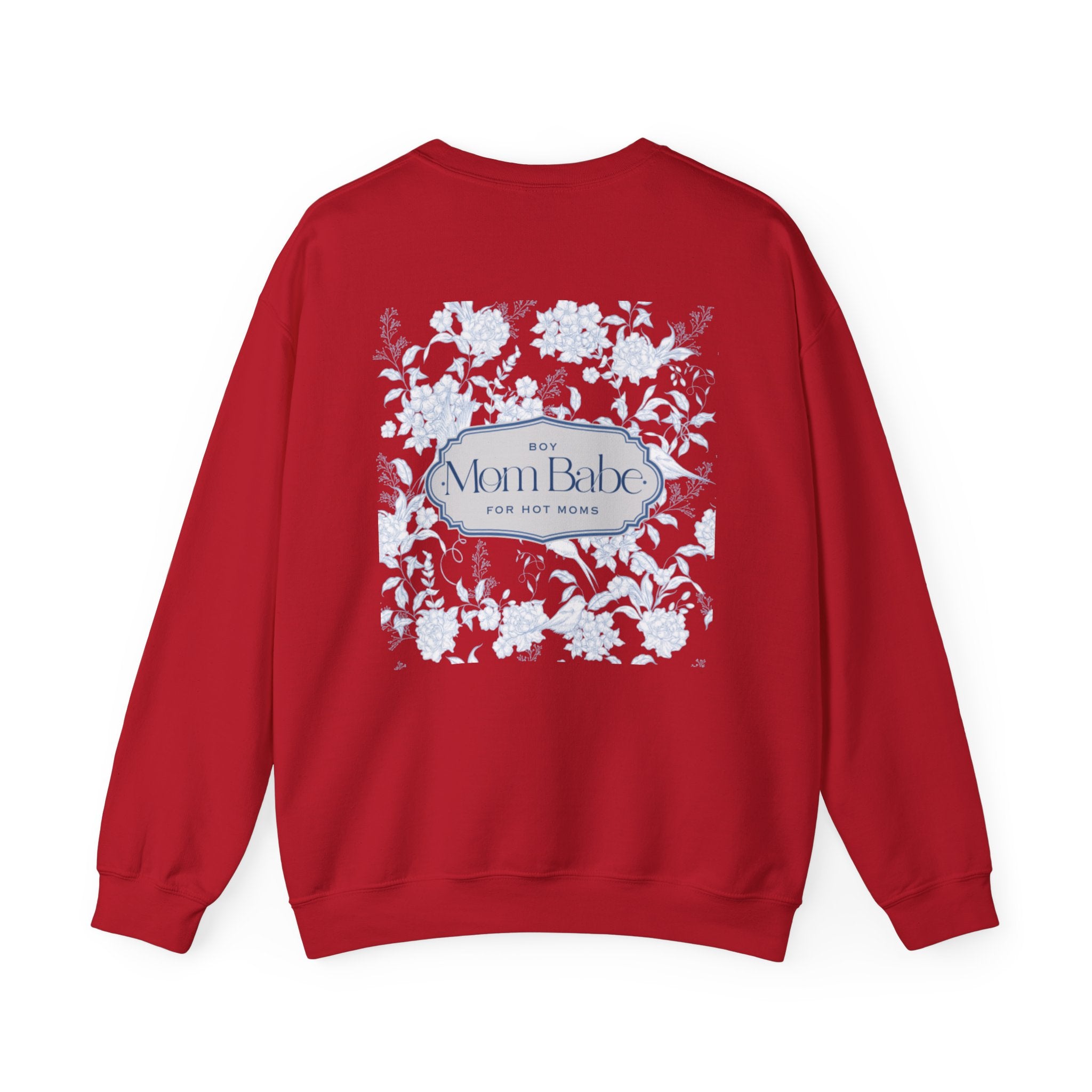 Boy Mom Babe - Floral Graphic Sweatshirt