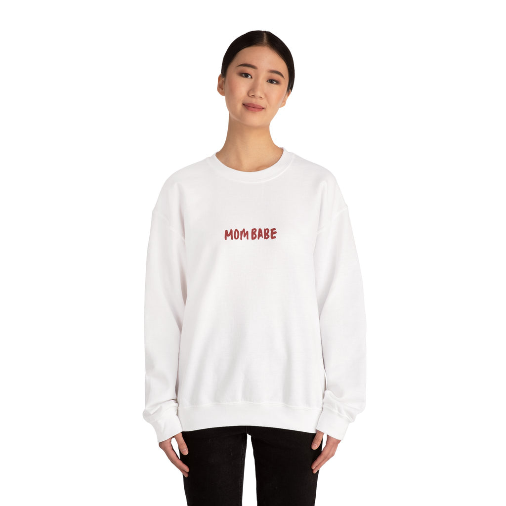 All Mom Babes Need - Graphic Check Sweatshirt