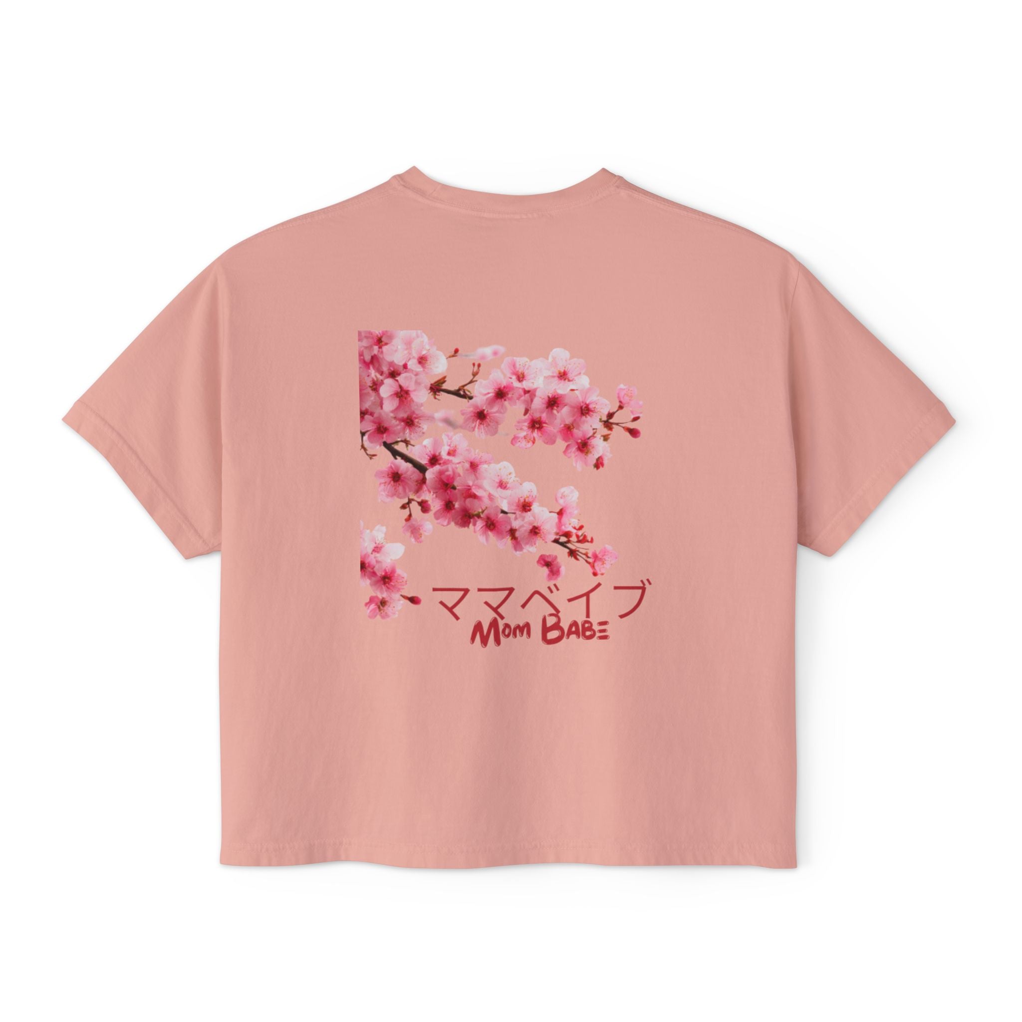Mom Babe Cherry Blossom - Japanese Kanji Tee