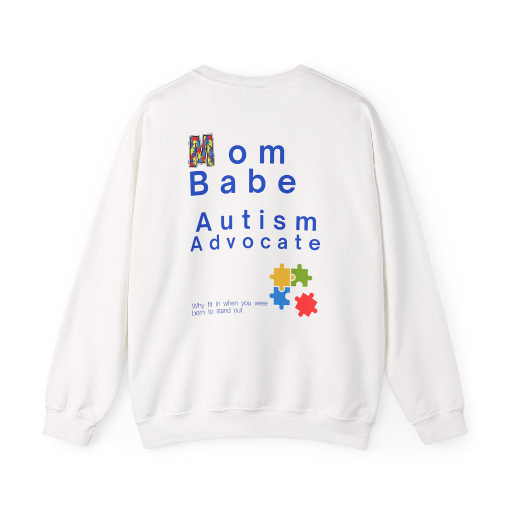 Mom Babe Autism Advocate - Graphic Sweatshirt