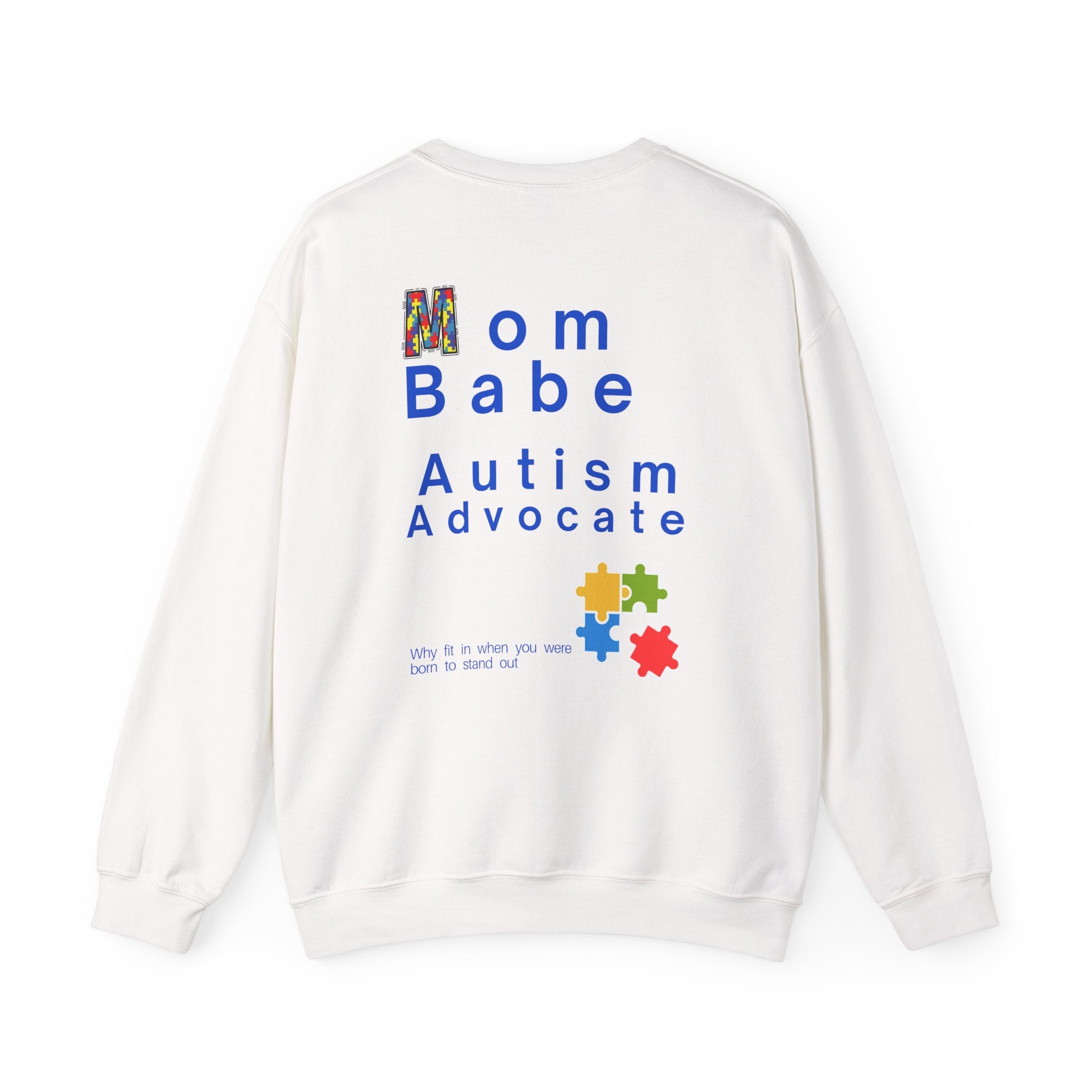 Mom Babe Autism Advocate - Graphic Sweatshirt