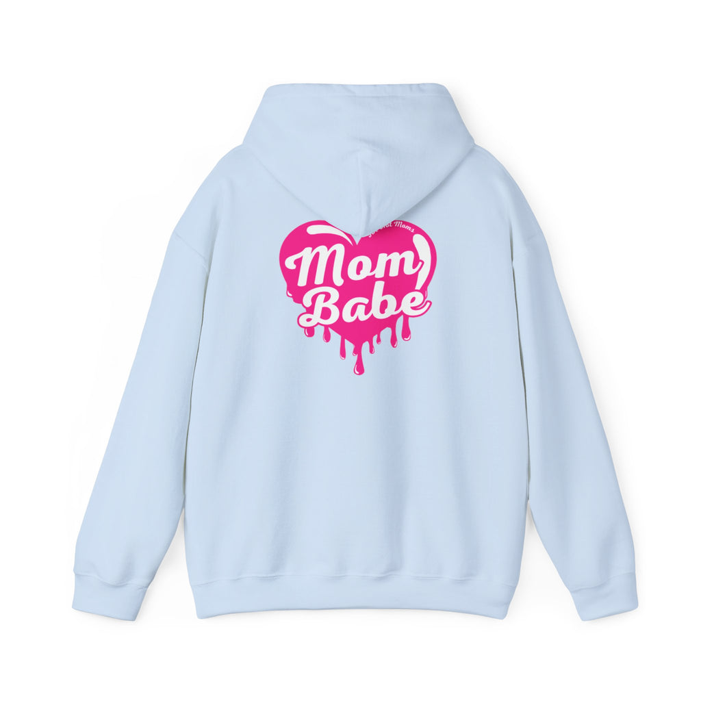 Mom Babe For Hot Moms — Pink Heart Drip Graphic Hoodie