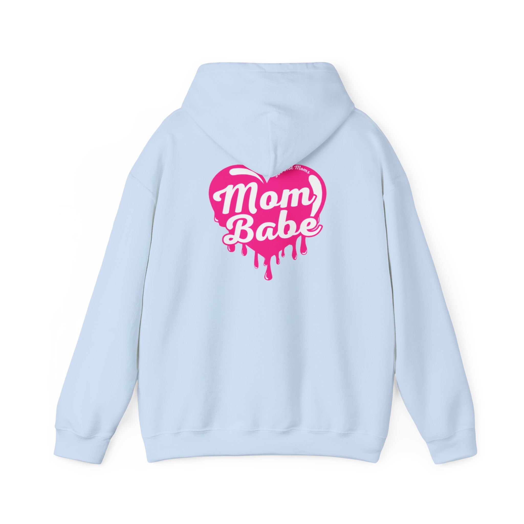 Mom Babe For Hot Moms — Pink Heart Drip Graphic Hoodie