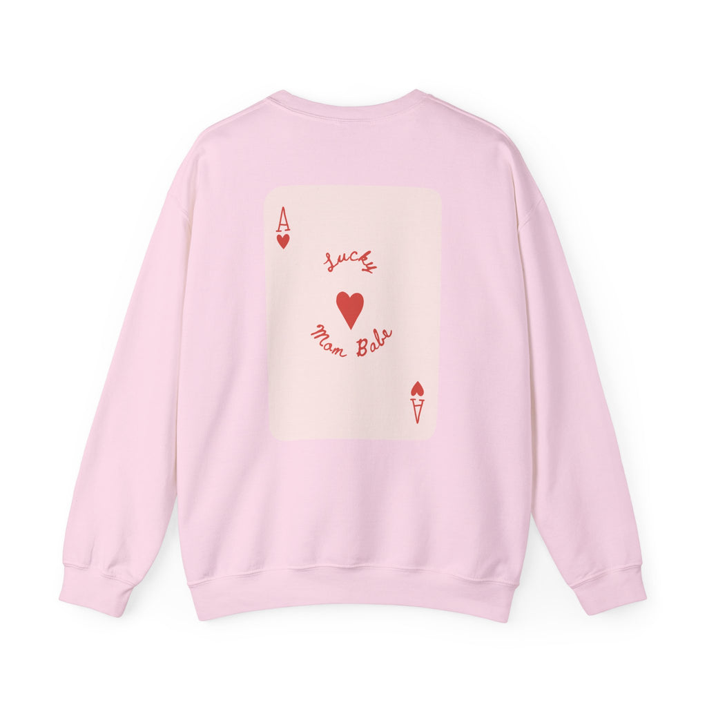 Lucky Mom Babe - Graphic Sweatshirt