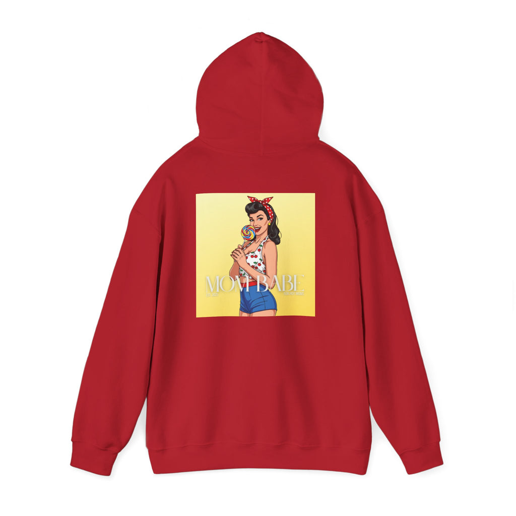 Mom Babe - For Hot Moms Pinup Graphic Hoodie