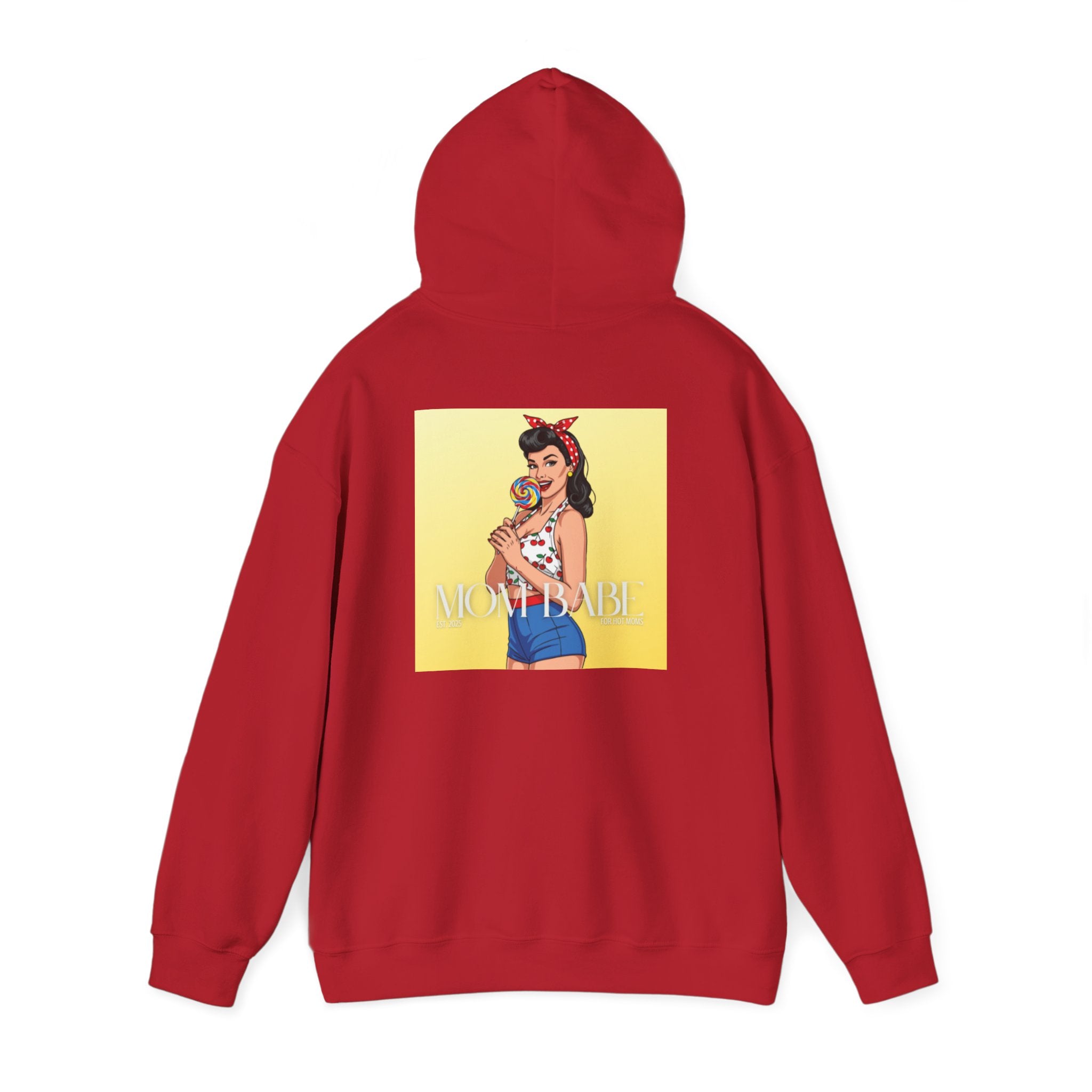 Mom Babe - For Hot Moms Pinup Graphic Hoodie