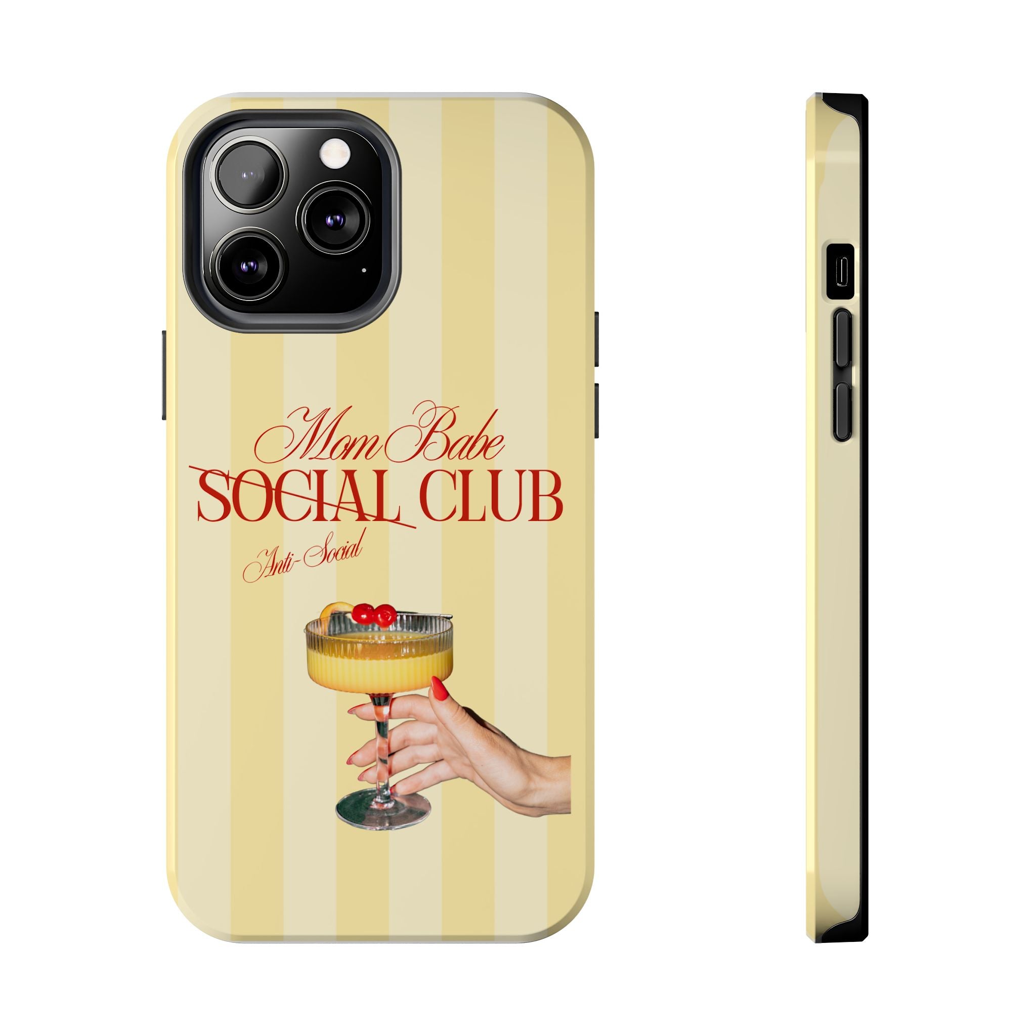 Mom Babe Anti-Social Club Tough Phone Case