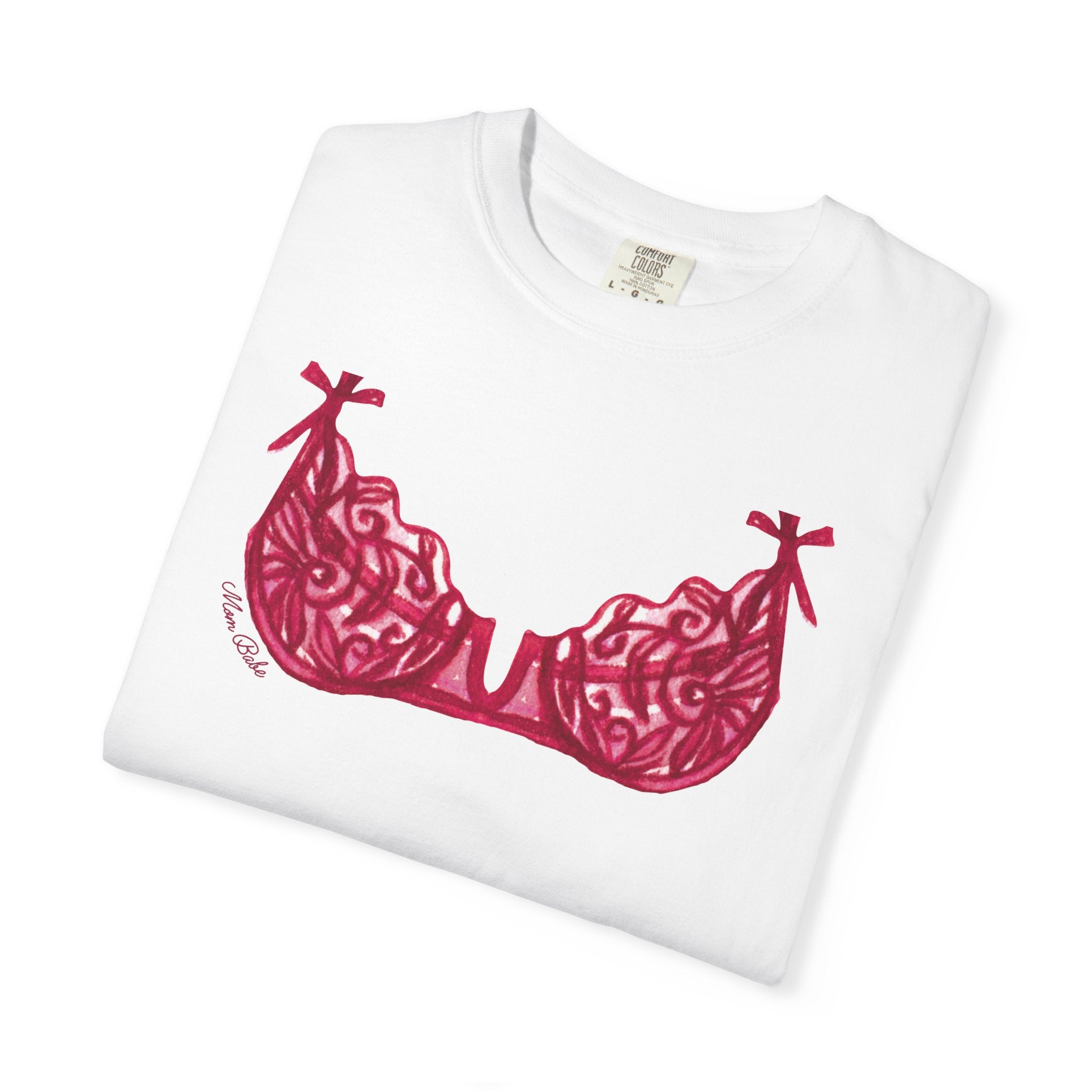 MILF Mom Babe - Bra Tee Pink