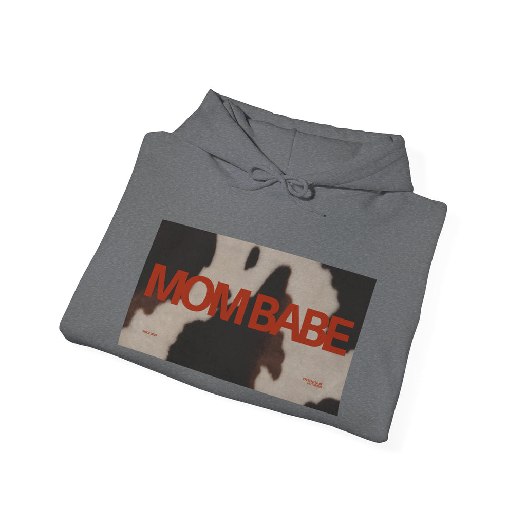 Mom Babe — Cowhide Graphic Hoodie