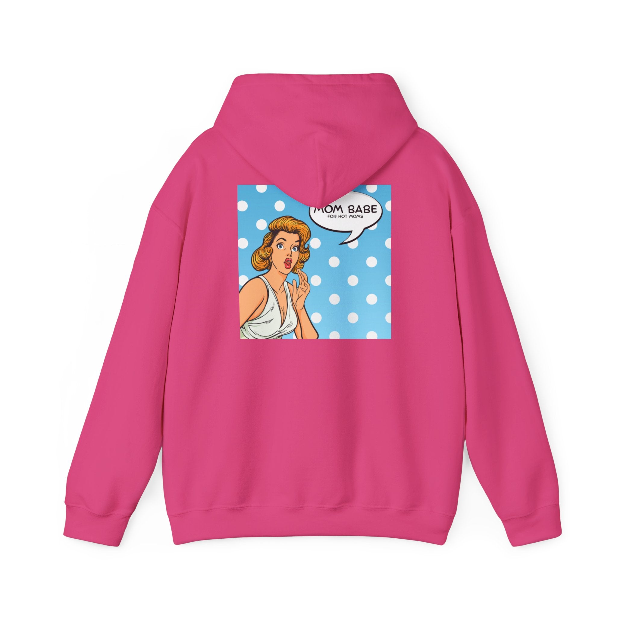 Mom Babe For Hot Moms - Retro Pop Art Graphic Hoodie