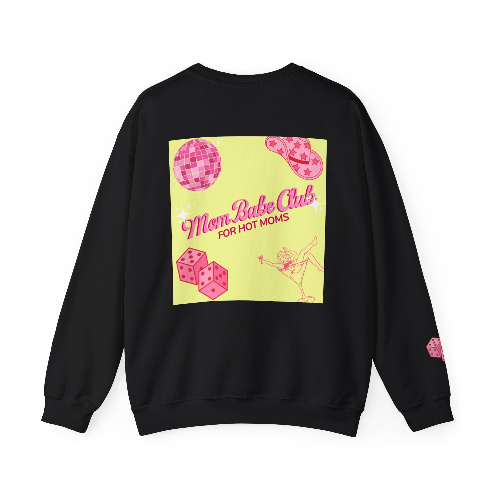 Mom Babe Club - For Hot Moms — Pink Graphic Sweatshirt