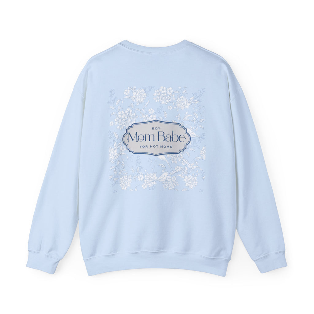 Boy Mom Babe - Floral Graphic Sweatshirt