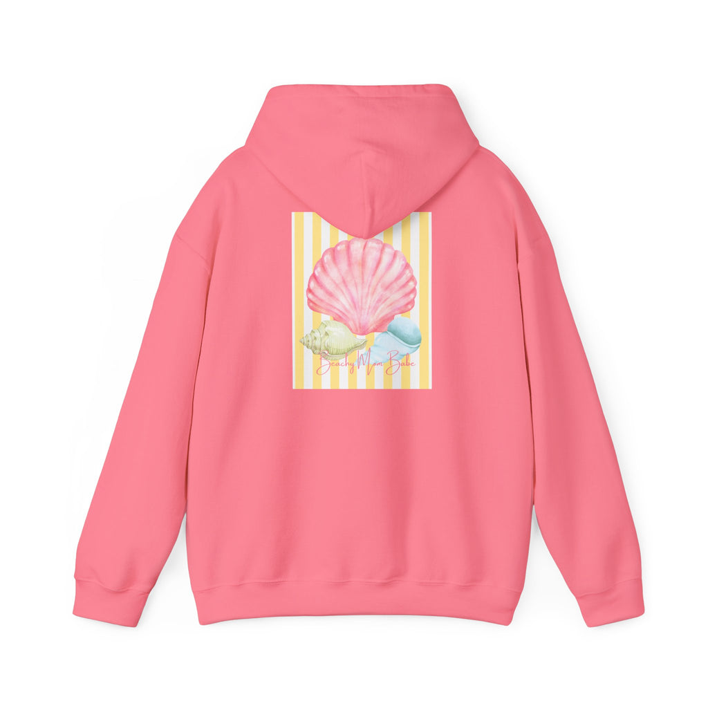 Beach Mom Babe - Pastel Shell Graphic Hoodie