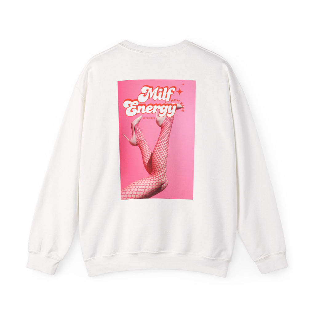 MILF Energy Mom Babe — Fishnet Graphic Sweatshirt