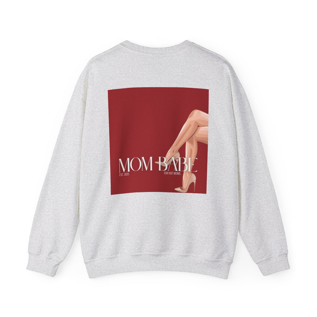 Mom Babe For Hot Moms - Beige Heels Graphic Sweatshirt